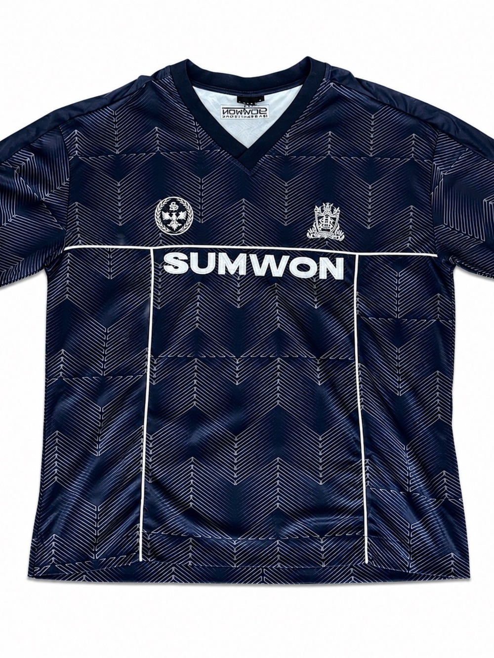 Men's Navy Graphic Soccer Jersey